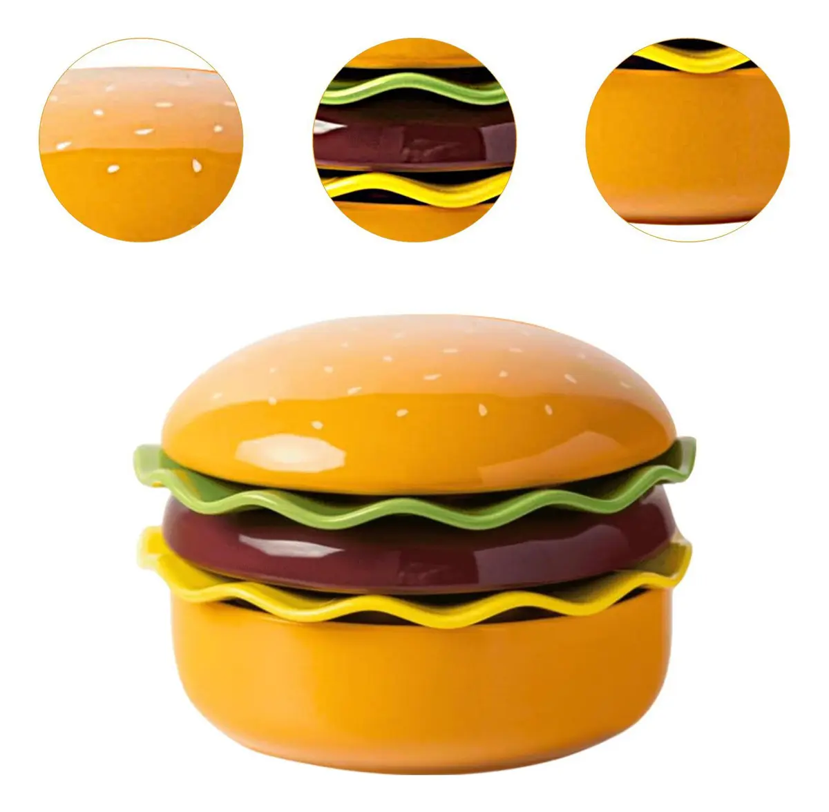 Ceramic Burger Plate — Premium Set