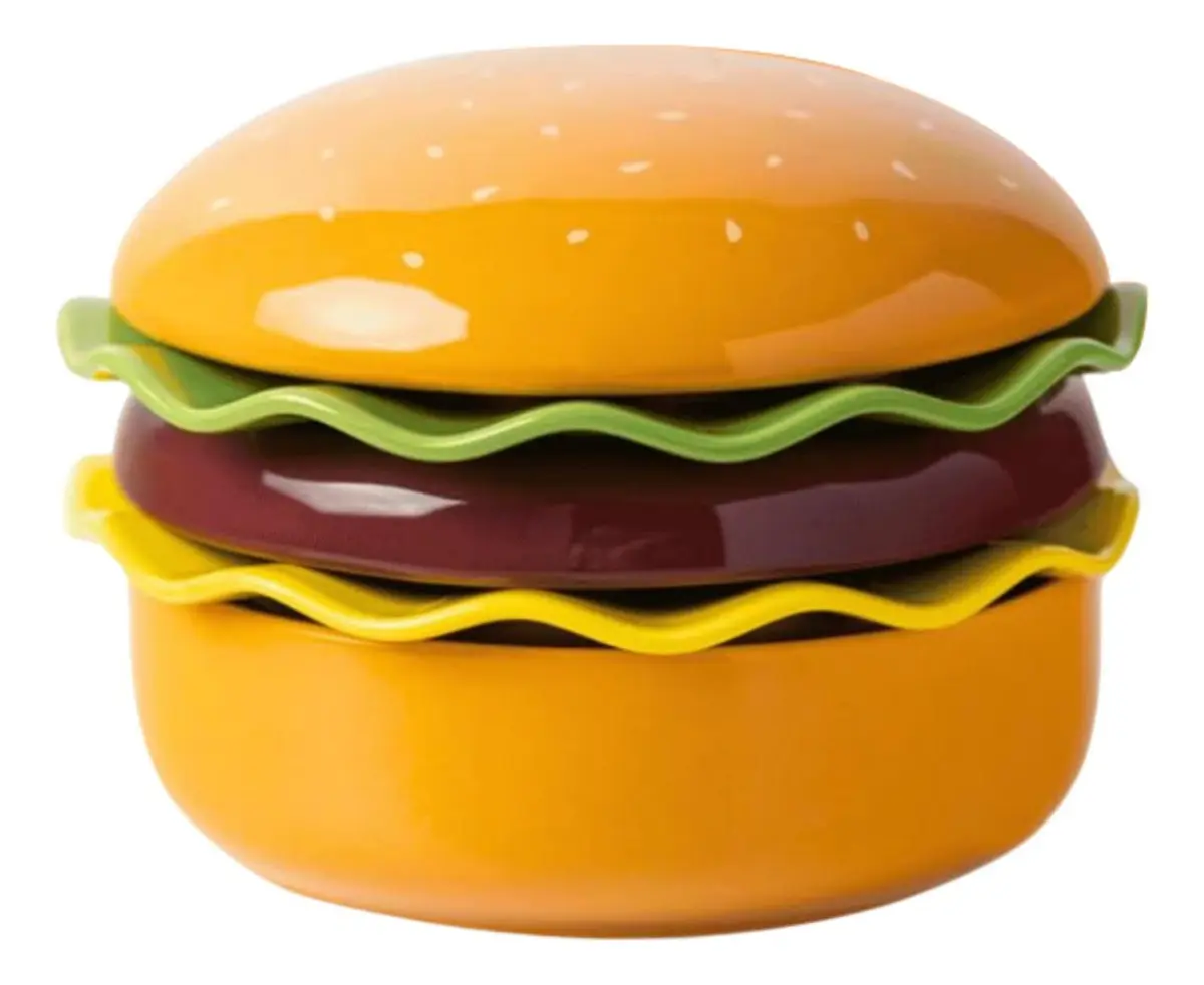 Ceramic Burger Plate — Premium Set